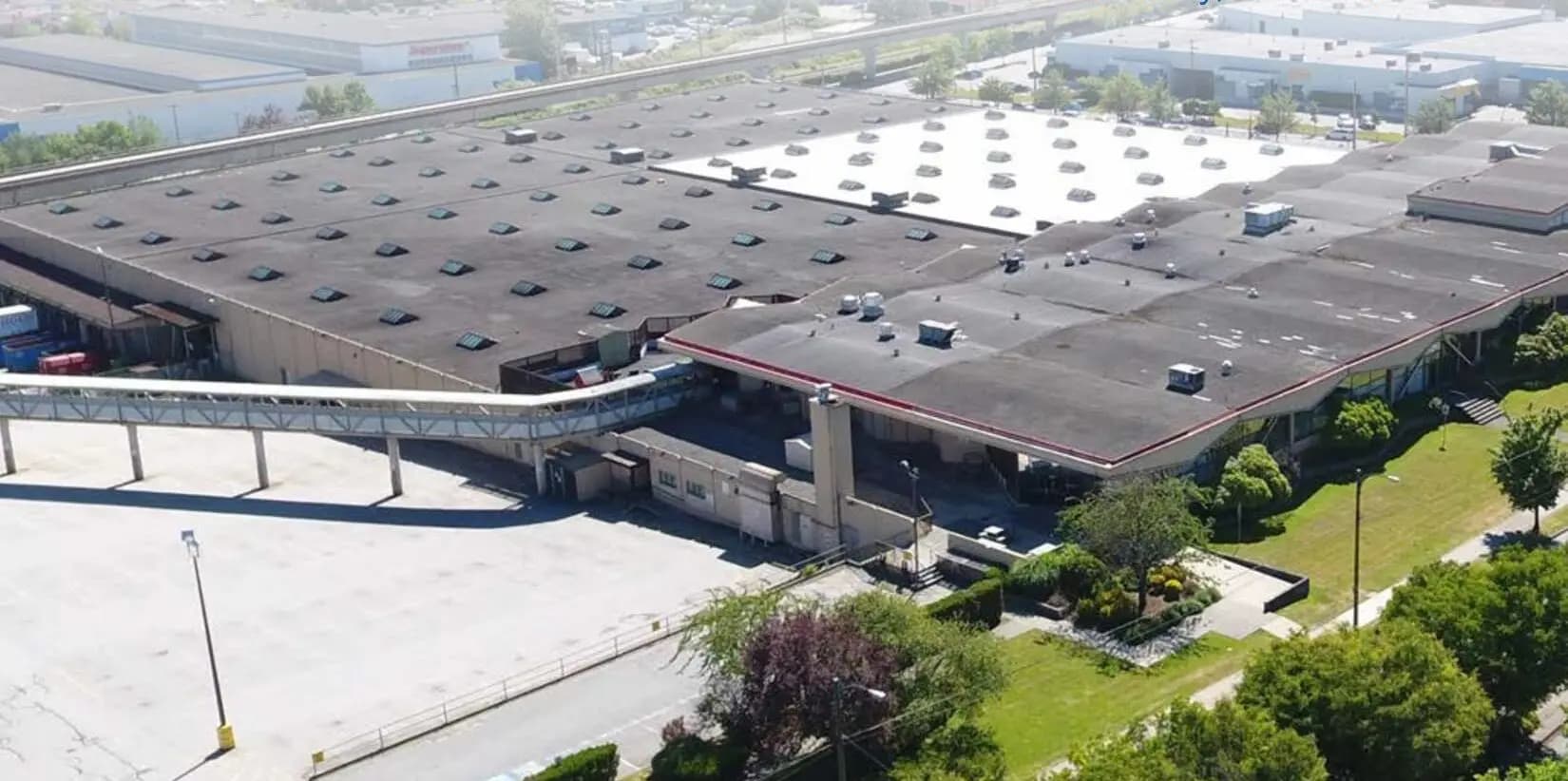 Aerial view of the Rolls Right Vancouver terminal