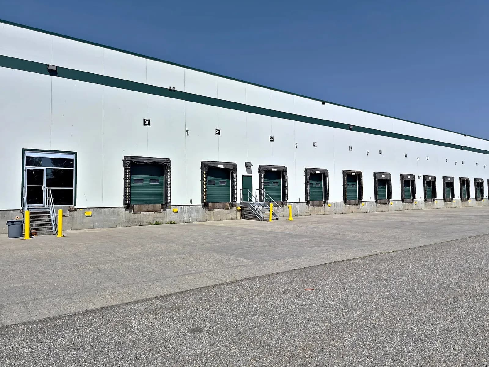 Dock court at the Rolls Right Calgary warehouse